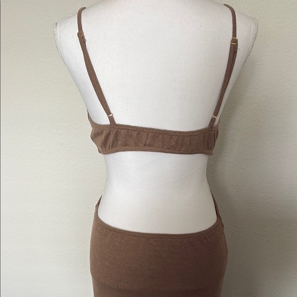 Reverse Brown Bodycon Maxi Dress, New Without Tags - Picture 6 of 10
